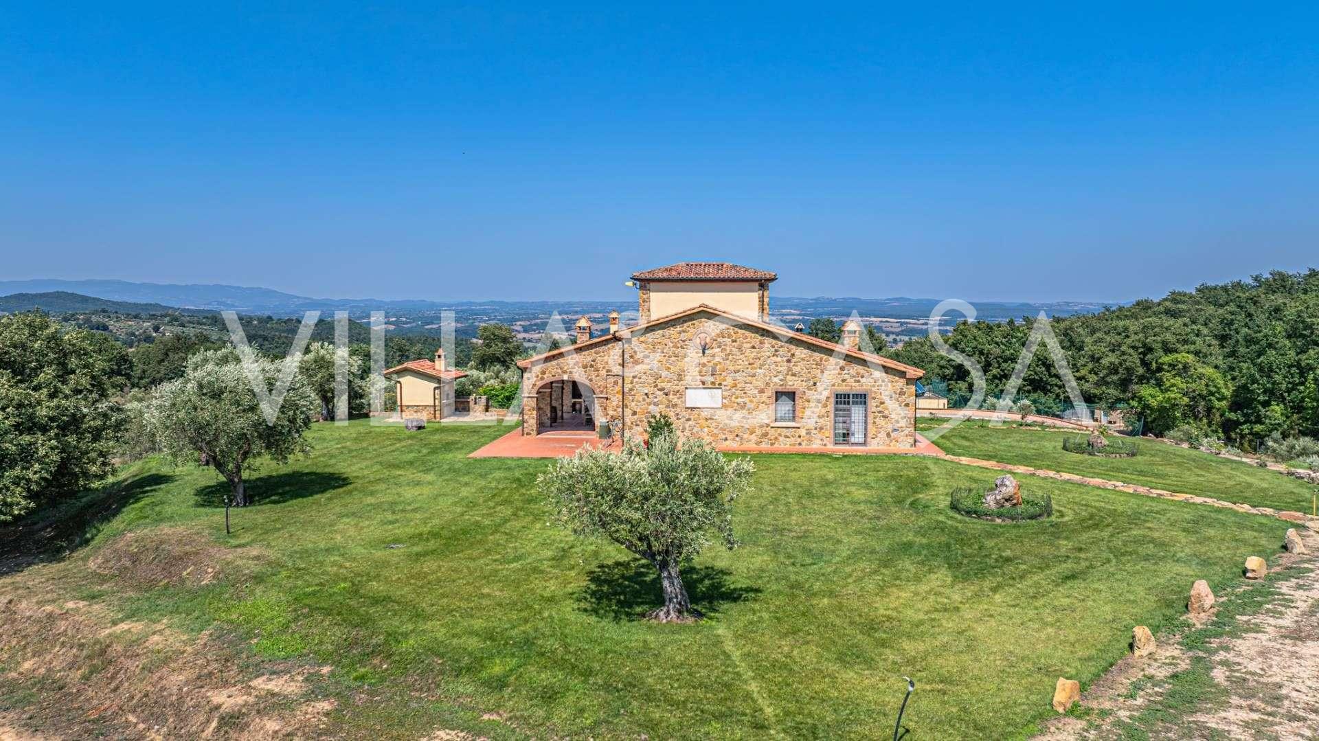 Privat residens med fantastisk utsikt över Toscana