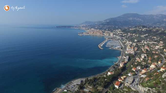 Villa med utsikt över Monaco och Franska Rivieran i Ventimiglia.