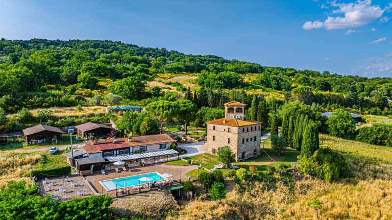 Ett litet medeltida slott i Terni