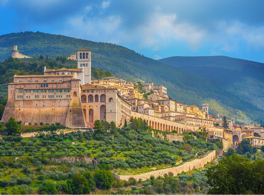 Vandringstur i italienska Umbrien med huvudstaden Perugia 2021